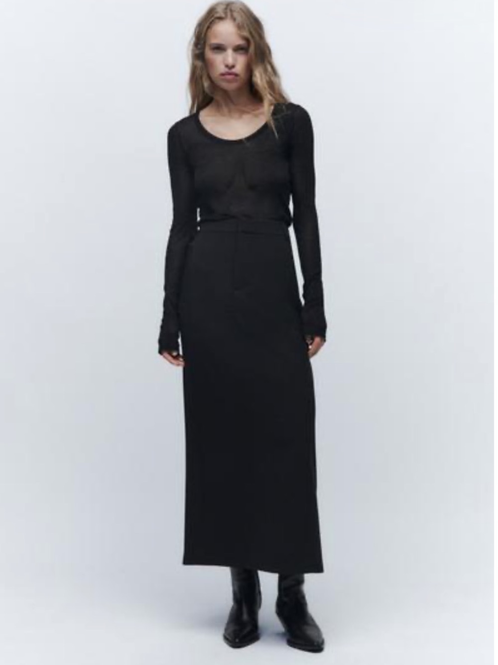 Zara wool blend limited edition trouser skirt -Small